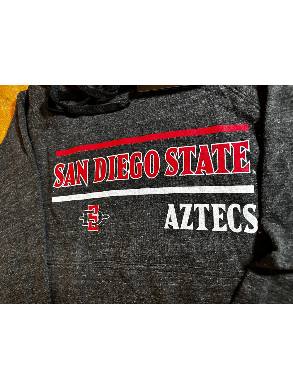 NWT Venley San Diego State Aztecs SDSU Gray Pullover L Hoodie Sweatshirt (2001)